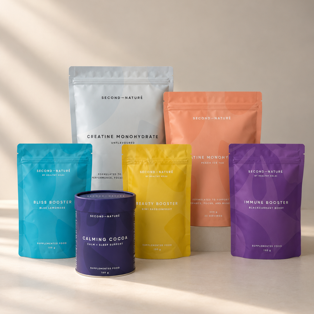 Second Nature Function Powder Bundle - Creatine, Calming Cocoa and Boosters