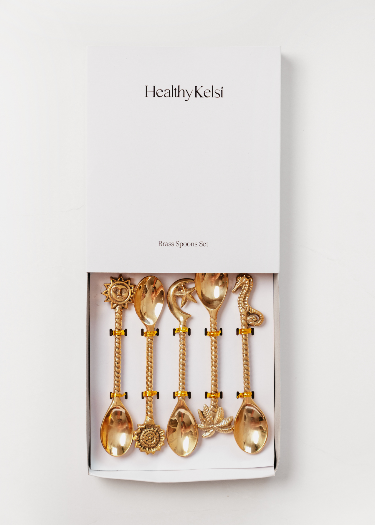 Brass Spoon Small Box of 5