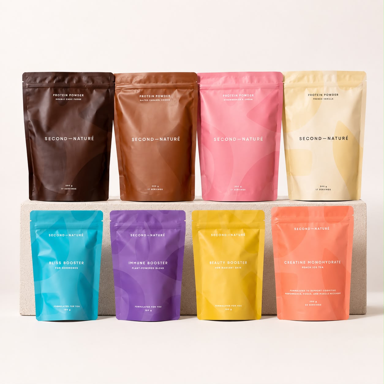 Everything Bundle — full Second Nature range: four proteins, three boosters and creatine
